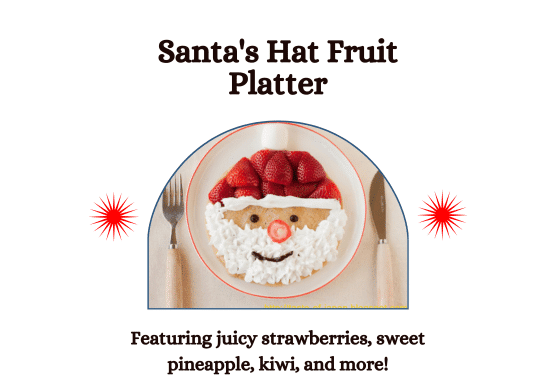 Santa's Hat Fruit Platter idea