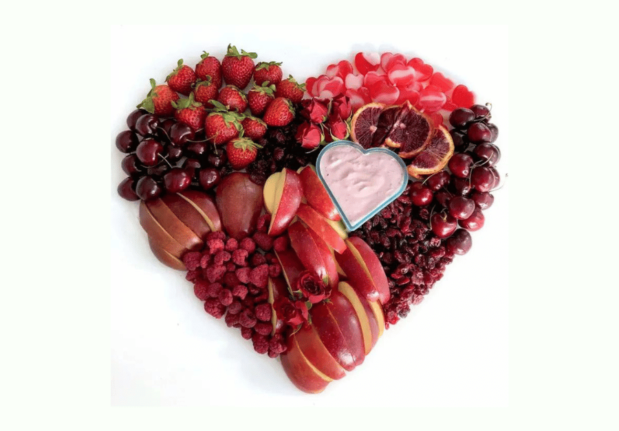 
Valentine's Day Love Affair fruit platter idea 